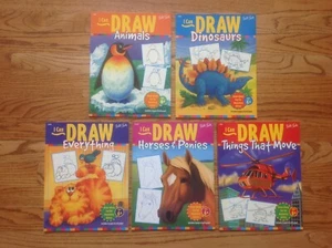 Lot 5 I CAN DRAW Books by Walter Foster ANIMALS Dinos HORSES & More!  ~ VGC - Bild 1 von 1