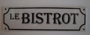 Türschild Bistro Bart Französischer Stil Porzellan - Bild 1 von 2