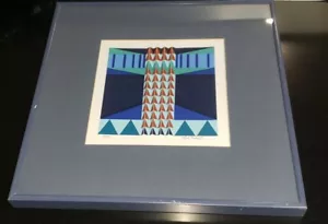 RARO RICK TUNKEL 3D MODELLO GEOMETRICO ASTRATTO FIRMATO NUMERATO 80 DI 300 - Foto 1 di 2