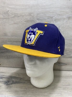 Washington Huskies ZephysThrowback Hat UW Football Logo NCAA Purple Dawgs 7 3/8 - Image 1 of 4