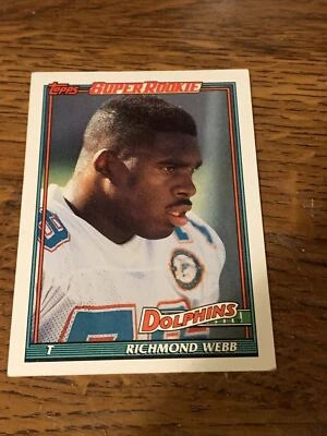 1991 Topps NFL Richmond Webb #117 - Image 1 of 2