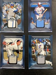 2011 TOPPS BASEBALL SERIES 1 INSERT LOT X (4) TOPPS 60 RELICS DAWSON CASTRO