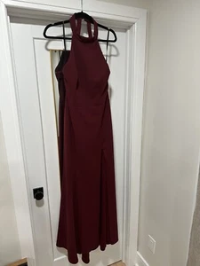 BHLDN Maroon Magenta Gown Dress Size 14 - Picture 1 of 3