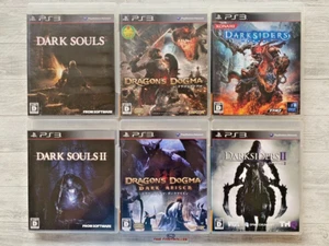 SONY PS3 6-piece set! Dark Souls, Dragons Dogma, Darksiders etc.From Japan - Picture 1 of 2