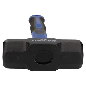 3lb Double Face Sledge / Lump Hammer TPR Handle Fibreglass Shaft U S Pro - Picture 1 of 3