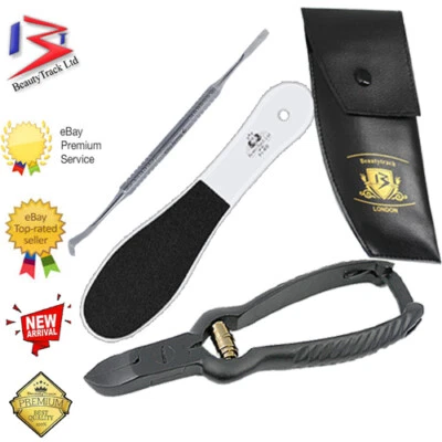 Toe Nail Clippers Cutters Chiropody Nippers German Heavy Duty Thick Nail File CE - Image 1 of 4