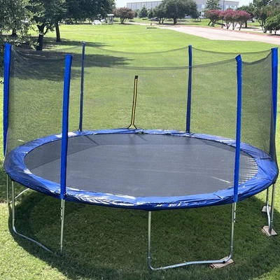 15FT Trampoline for Outdoor Recreation with Net & Ladder for Children and Adults - Image 1 of 4