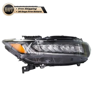 Silscvtt Right Headlight For Honda Accord 2018-21 LED Chrome High Configuration - Picture 1 of 14