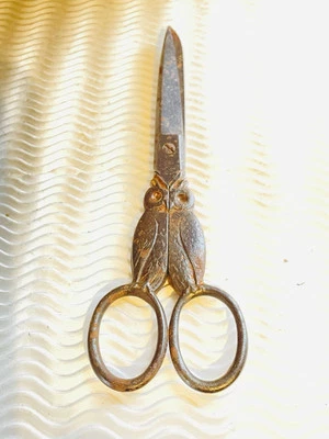 Vintage Antique OWL Bird Sewing scissors kullenberg germany Registered 6” - Image 1 of 4