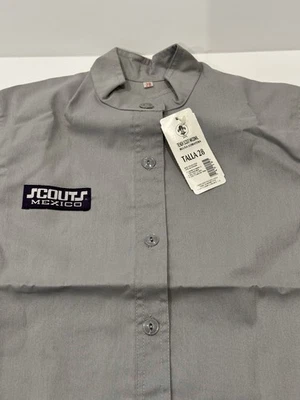 Vintage Scouts De Mexico 🇲🇽 Uniform New Gray Size 28 Boy Scout International - Image 1 of 4