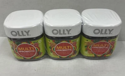 (3) Gomitas Probióticas Olly Multi 70 Cuentas Vitaminas Diarias Apoyo Inmunológico Digestivo Foto 1 de 3