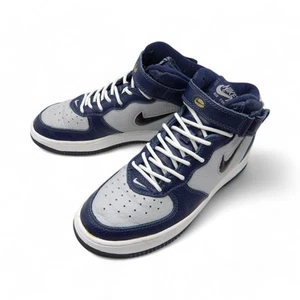 Nike 1997 Air Force1 Mid Sc Navy/Grey 630136-041 Boxless - Picture 1 of 6