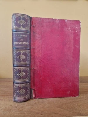 Les races humaines par Louis Figuier EO 1872 Hachette édition originale gravures - Photo 1/4