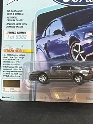 Johnny Lightning COLECCIÓN ORO 03 FORD MUSTANG GRIS MINERAL R/R LIMITED 9382 Foto 1 de 2