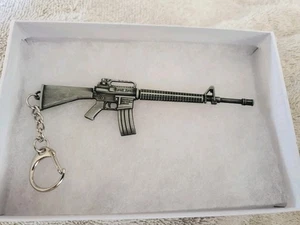 METAL GUN~KEYCHAIN~ 4.71 INCHES ~  - Picture 1 of 1