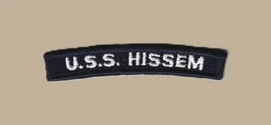 US Navy DE-400 USS Hissem Destroyer Escort UIM Spalla Dondolo Tab (01) - Foto 1 di 1