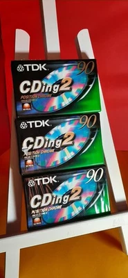 1 Cassette Audio Vierge Neuve Scellée Tdk Cding 2 Position Chrome 90 Type II - Photo 1/2