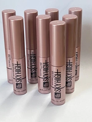 10 Maybelline Skyhigh Lash Sensational Mascara Negra 0,15 OZ Viaje FRESCA NUEVA Foto 1 de 2