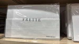 NWT Frette 4 Pc Bed Set luxury percale Fitted Sheet pillow Case s KING White - Picture 1 of 4