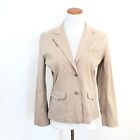 CaSual By C. A. Sport Womens Sz M Silk Blend Jacket Stretch Fabric Unlined MED