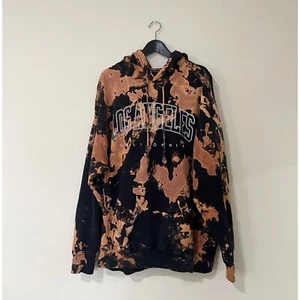 Brandy Melville Oversized Acid Wash Los Angeles Hoodie Sweater  - Picture 1 of 5