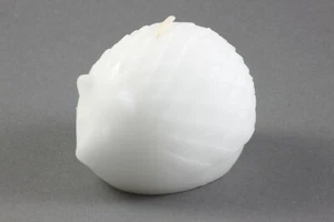 3x IKEA VINTER Kerze  Kugelkerze Tierkerze Igel Motiv 4,5 cm weiß - Bild 1 von 3