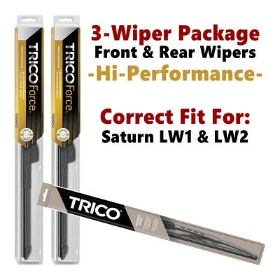 Wipers 3-pk Hi-Performance fits 2000 Saturn LW1 & LW2 - 25190x2/30130 - Image 1 of 4