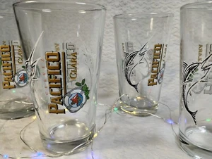 Set Of 2 Pacifico Clara Cerveza 16 oz Pint Beer Glass *RARE SWORDFISH*👌👌👌 - Picture 1 of 3