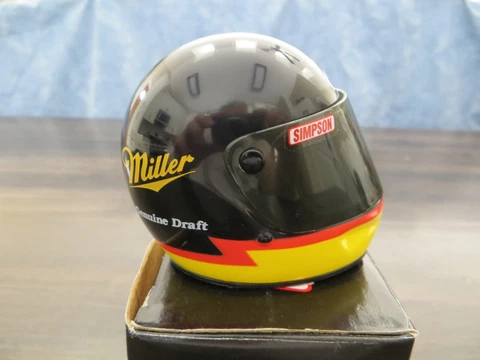 Simpson First Edition Mini Helmet NASCAR Driver Rusty Wallace #2 New Cover