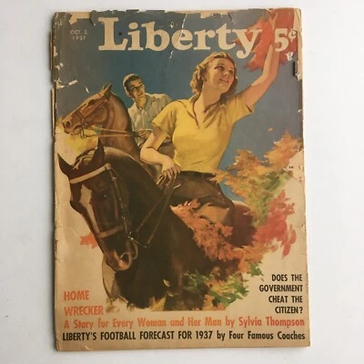 Vintage Liberty Magazine October 2, 1937 - Image 1 of 4