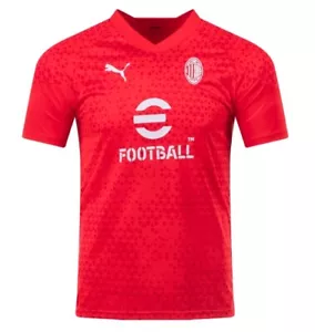 Puma AC Milan Training Soccer Jersey Red Gray 772254-12 Mens Size M - Picture 1 of 5