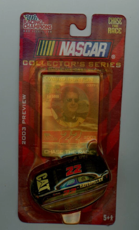Racing Champions Die Cast Car Ward Burton #22 NASCAR 2003 Edition 1 64