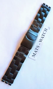 SWATCH+BAND+IRONY DIAPHANE CHRONO+ASVCF4000AG FULL BLOODED SMOKY BLACK+NEU/NEW - Bild 1 von 1