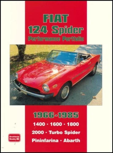 FIAT 124 SPIDER BOOK PININFARINA AZZURA 2000 PORTAFOLIO CONVERTIBLE 1800 66-85 Foto 1 de 1