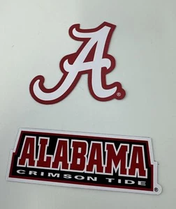 Alabama Crimson Tide Die Cut Double  Spirit Magnetic Sticker *Roll Tide* 2 pack - Picture 1 of 5