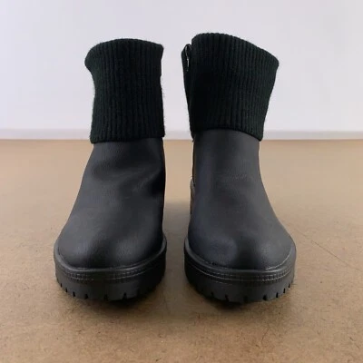 LifeStride Women's Shoe Size 8 Wide Black Faux Leather Simone Ankle Boots New - Image 1 of 4