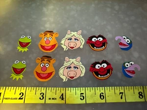 Muppets Miss Piggy Kermit Gonzo Tier Fozzie Bär Stoff Aufbügeln Applikationen - Bild 1 von 1
