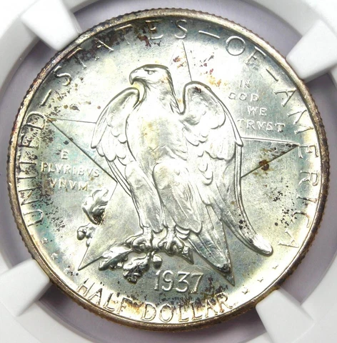 1937-S Texas Half Dollar 50C - Certified NGC MS67+ PQ Plus Grade - $3,200 Value! Cover