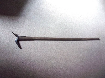 Antique Unbranded Pike Pole Block Ice Harvesting Tool w/Orig. 62" Long Handle - Image 1 of 4