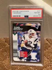 2003 NFL Showdown Tom Brady PSA 8.5 #177 Card LOW POP - Picture 1 of 1