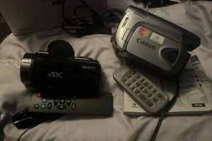 Canon Dc330 And Vivitar 4k Camcorders. - Picture 1 of 4