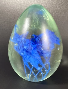 Mount Saint Helens MSH ASH Briefbeschwerer Controlled Bubbles Blue Jellyfish 1989 - Bild 1 von 6