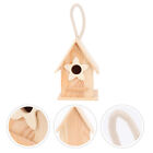  Unfinished Wood Birdhouse outside Houses Wooden Nest Indoor