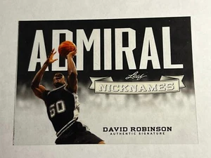 2012 Leaf Metal Holo LAMINATE PROOF MISSING AUTO NICKNAMES David Robinson - Picture 1 of 2