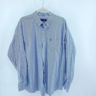 Camisa Ariat PRO Series Rayas Manga Larga Abotonada Talla XL Foto 1 de 4