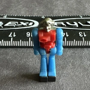 1980s Takara Tomy Diaclone Pilot Driver Red & Blue Metal And Plastic 1” - Imagen 1 de 8