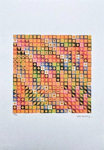 VICTOR VASARELY - Orion M.C - signed, numbered edition 306/500, 35x50cm - Picture 1 of 5