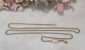 VTG 14K Solid Yellow Gold Uno A Erre Unoaerre Serpentine 16 1/2” Italian Chain - Picture 1 of 10
