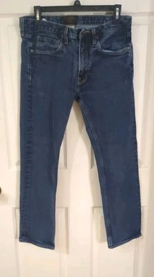 Filson Jeans Mens 30x27.5  Blue Denim Rail Splitter Made In USA Med Rinse - Image 1 of 4