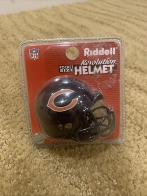 Casco Chicago Bears Tamaño Bolsillo Revolution Riddell NFL NFC NUEVO SELLADO EMBALAJE Foto 1 de 4